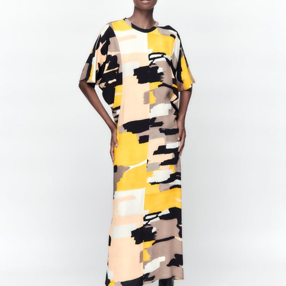 NWT ZARA PRINTED MIDI DRESS LIMITED EDITION XS, L, M, S
